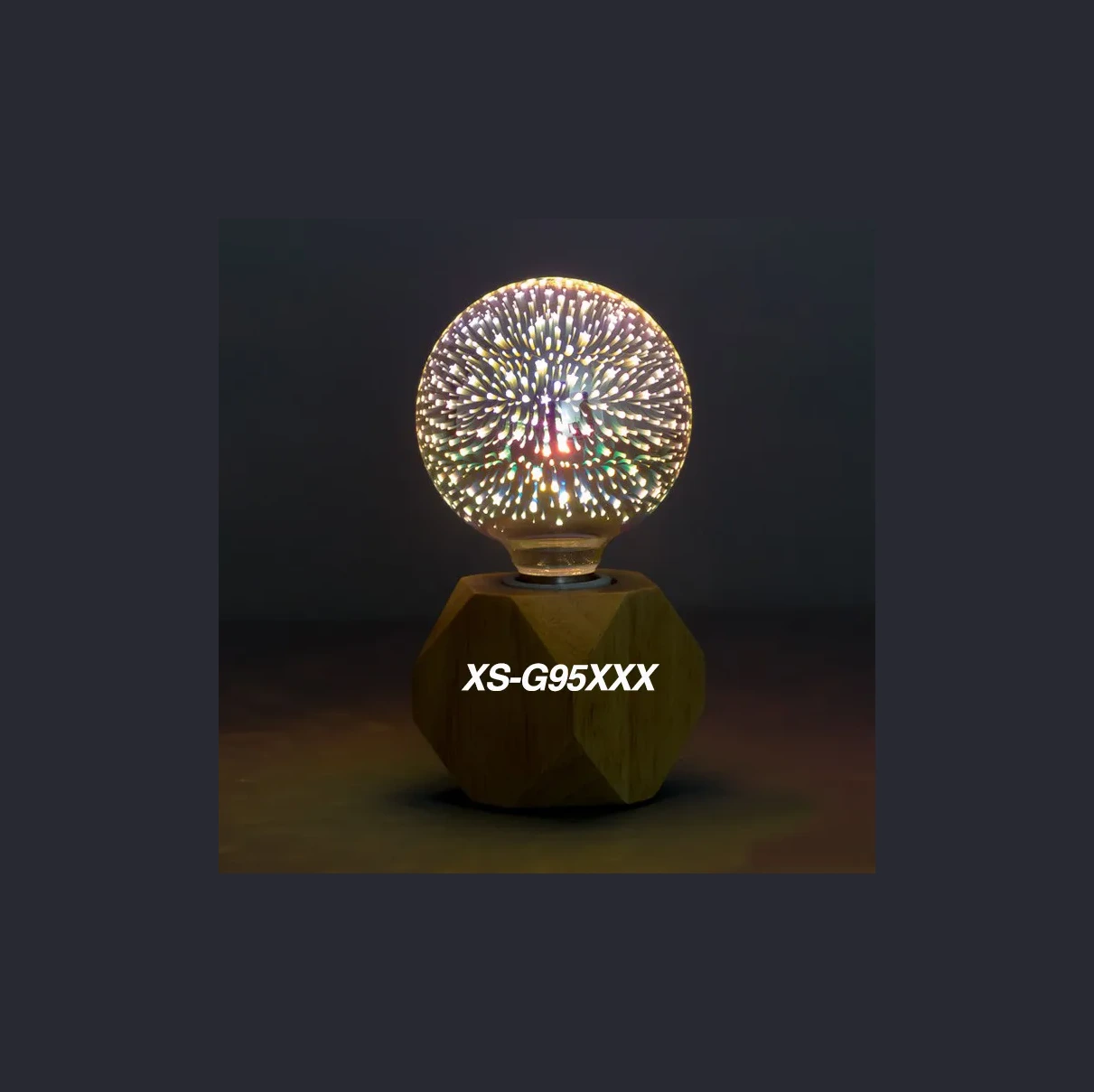 Rainbow Color-Changing Glass LED Bulb