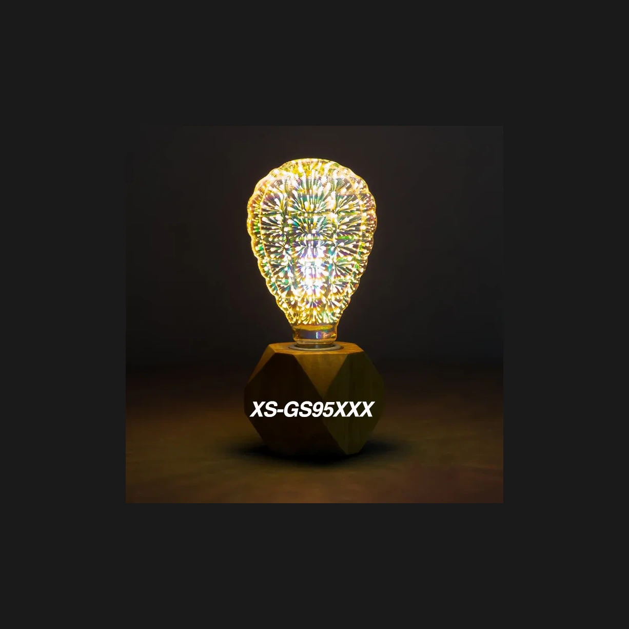 Rainbow Color-Changing Glass LED Bulb