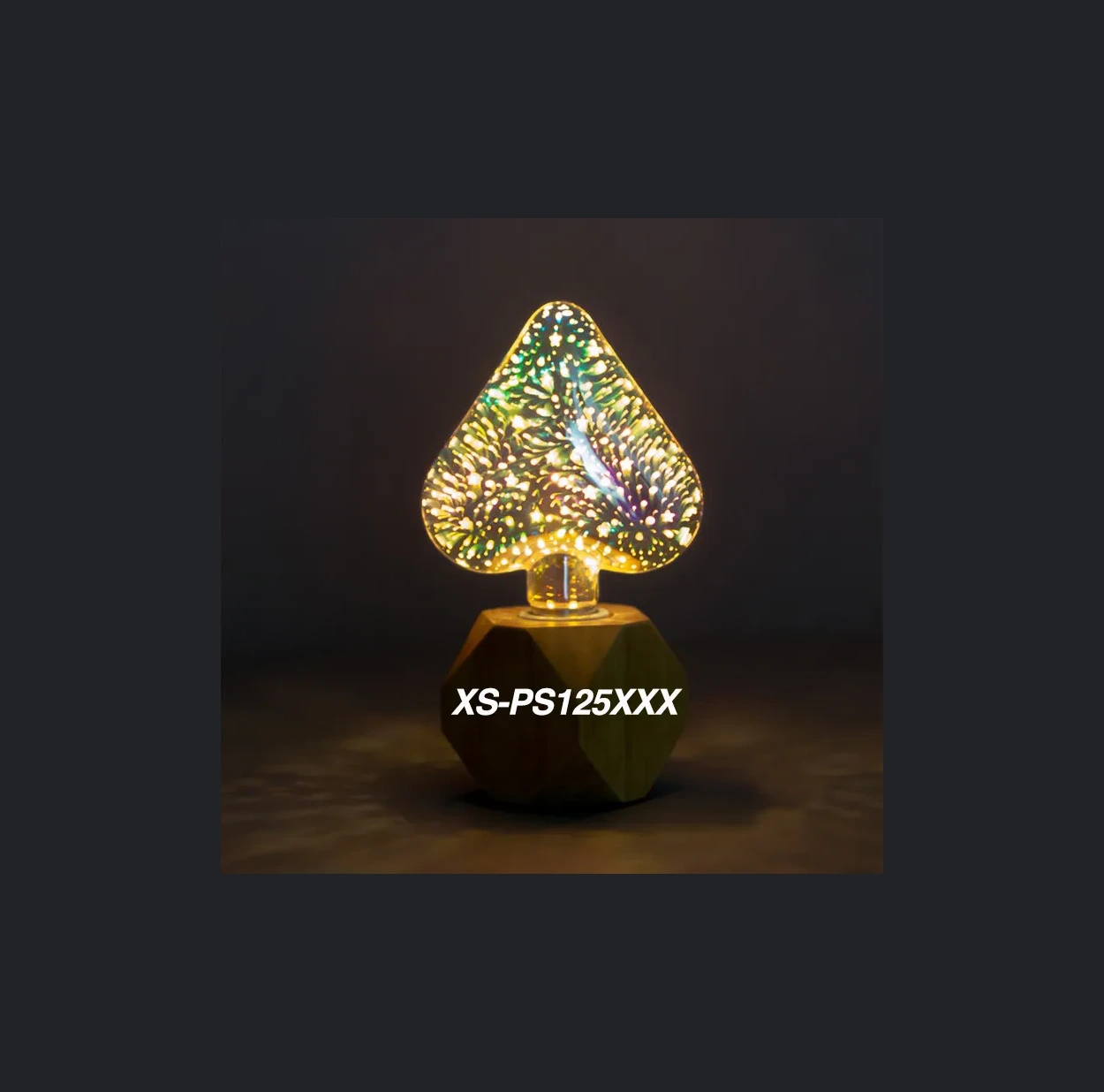 Rainbow Color-Changing Glass LED Bulb