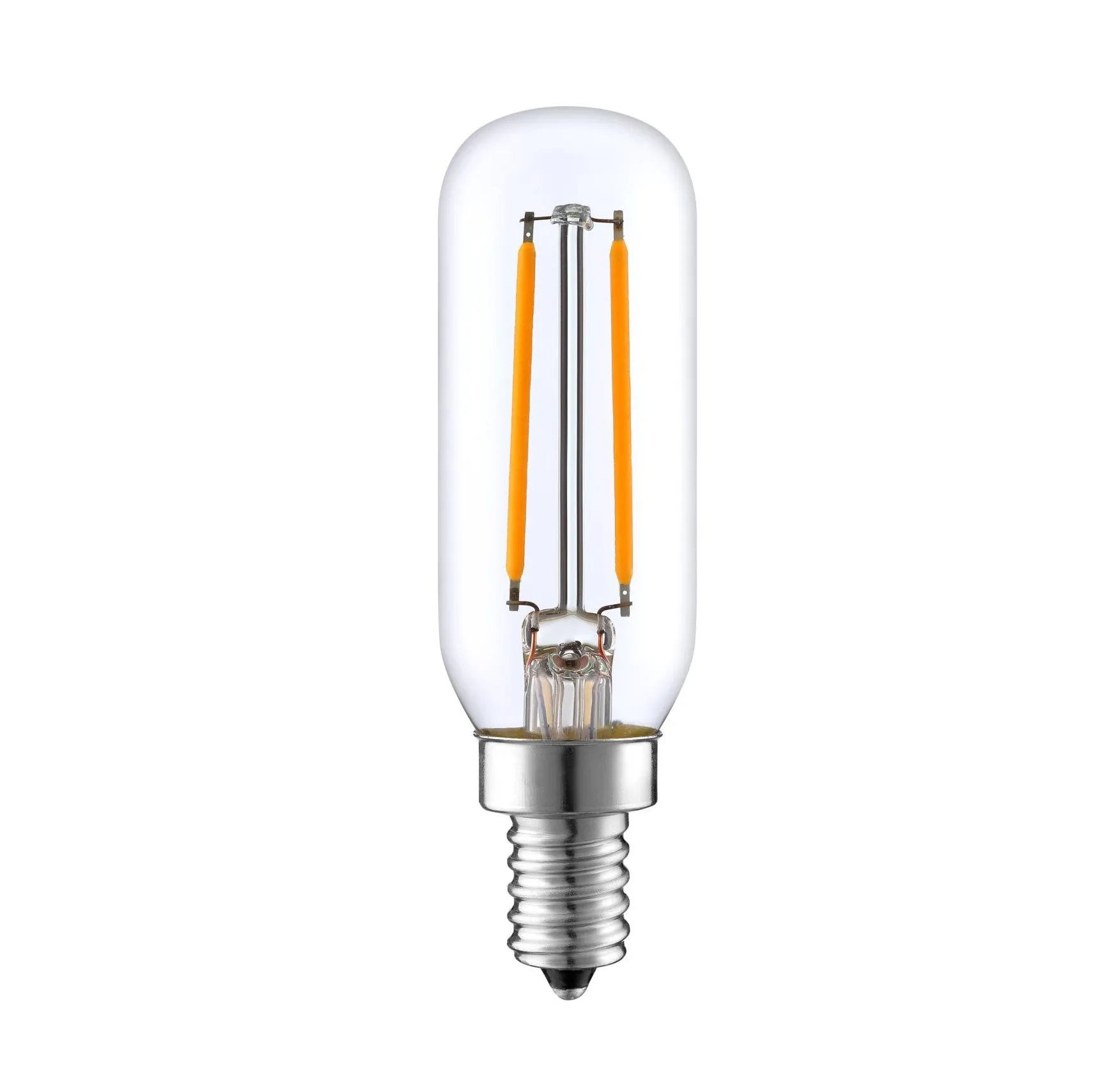T-Series Vintage LED Filament Tube Bulb — 180–265V / 2W / E14 / 3000K